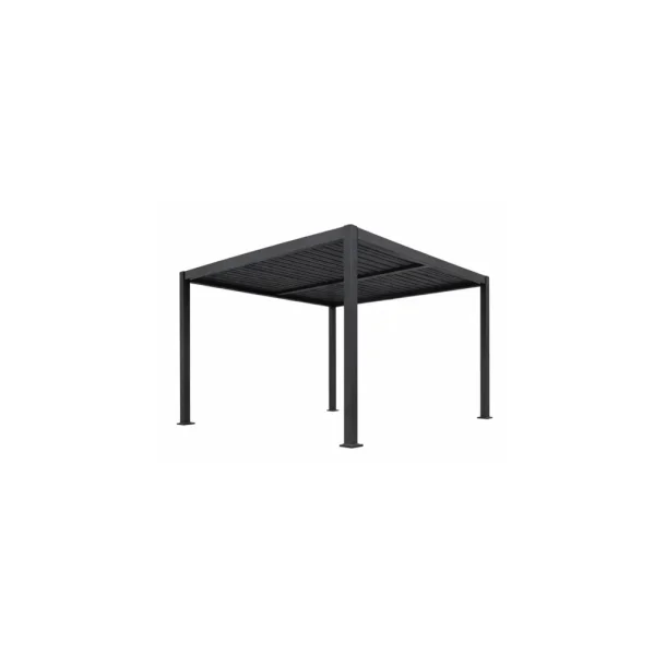 Pergola 3x3 m aluminium og st&aring;l
